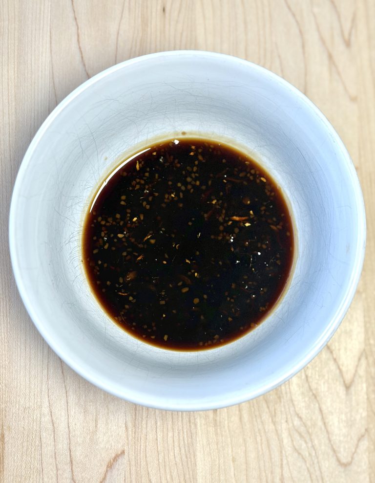 Teriyaki Sauce in a bowl reduced to a glaze